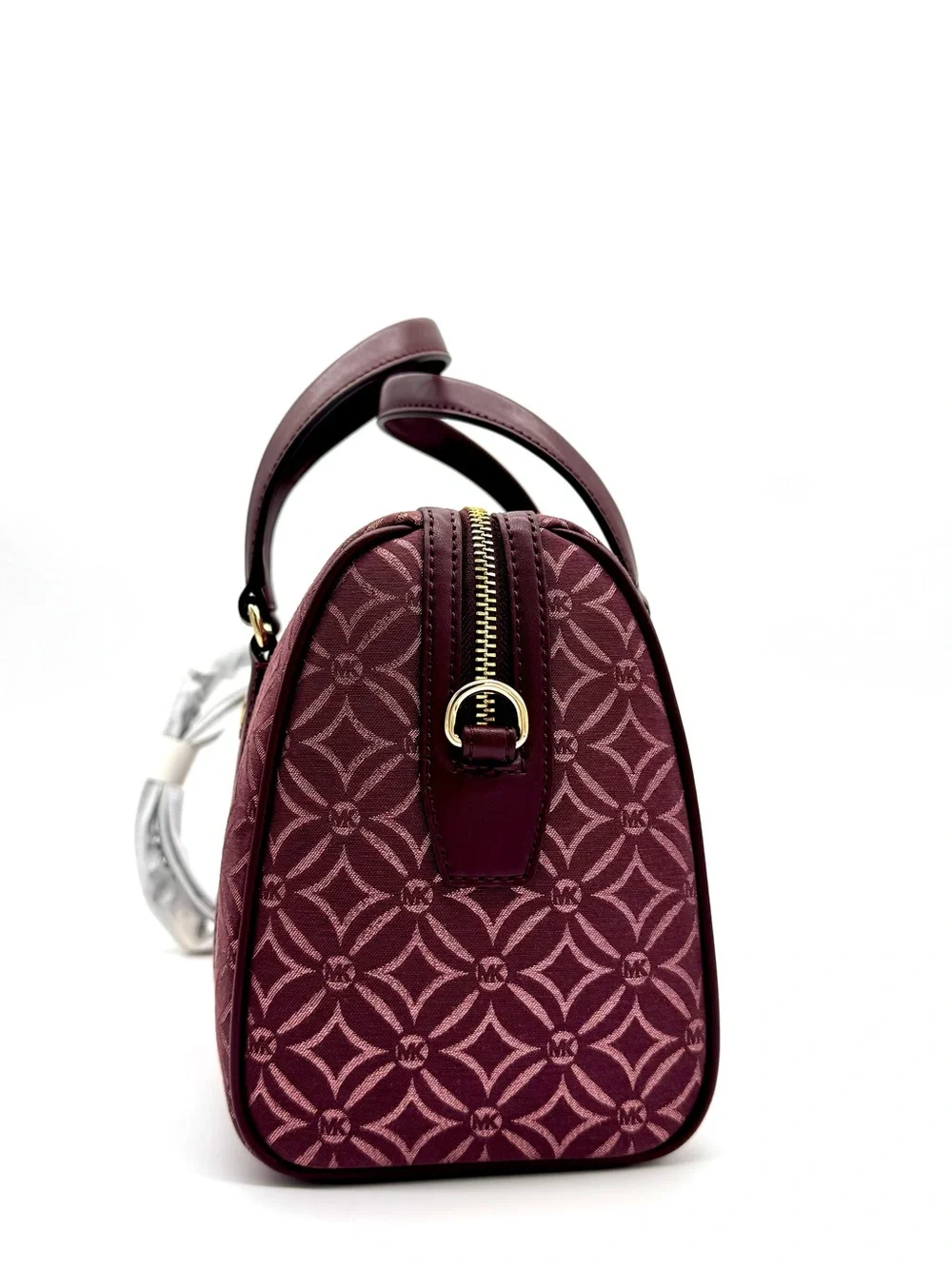 Michael Kors Medium Travel Duffle Satchel Bag Ox Blood Multi